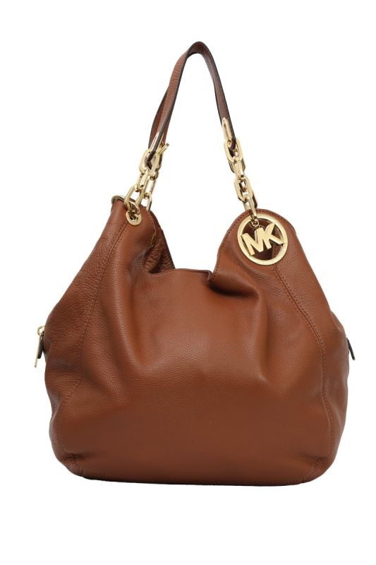 Michael Kors Carmen Fulton Brown Shoulder Bag