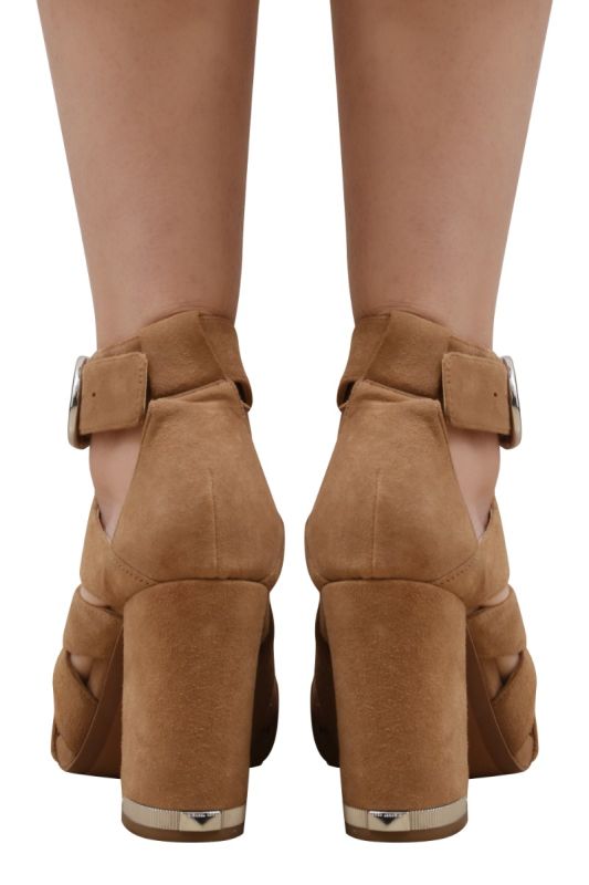 Michael Kors Brown Suede Strappy Heels