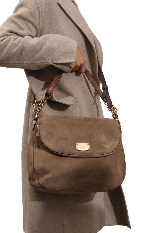 Michael Kors Convertible Bedford Suede Shoulder Bag