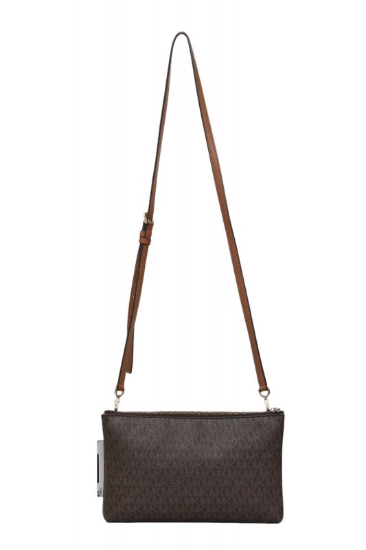 Michael Kors Double Pochette Coated Canvas Crossbody Bag