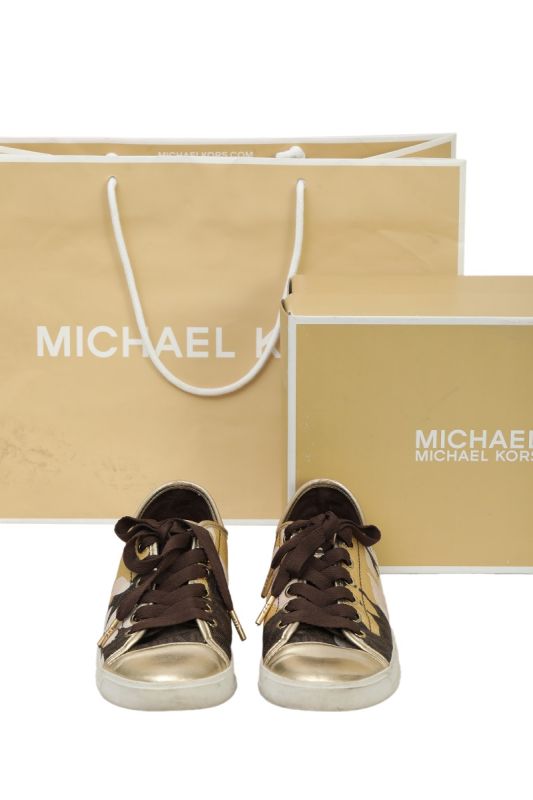 Michael Kors EU 37 Trim Metallic Sneakers