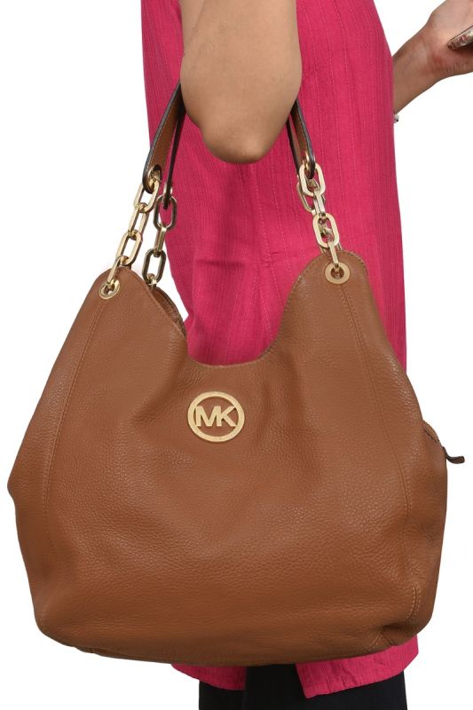 Michael Kors Fulton Hobo Brown Bag