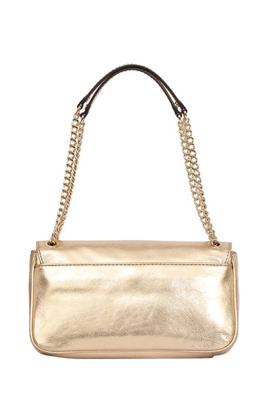 Michael Kors Gold Leather Fulton Shoulder Bag RT175-10