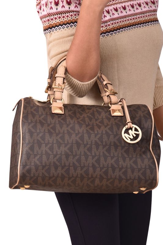 Michael Kors Monogram Large Grayson SatchelBag