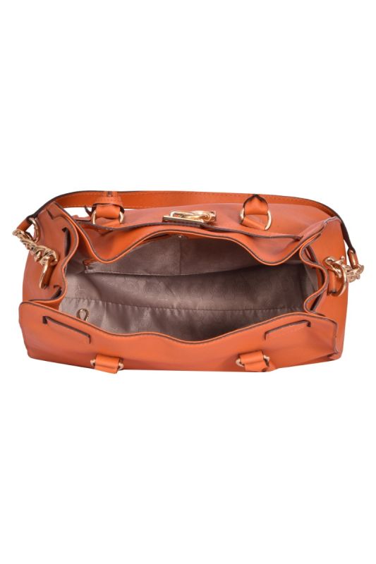 Michael Kors Hamilton Large North South Orange Saffiano Leather Tote Bag