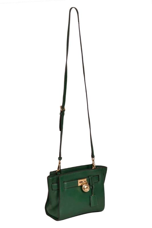 Michael Kors Hamilton Traveler Green Leather Bag