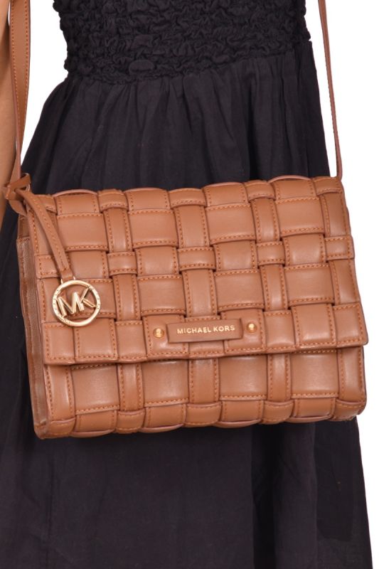 Michael Kors Ivy Woven Crossbody Bag