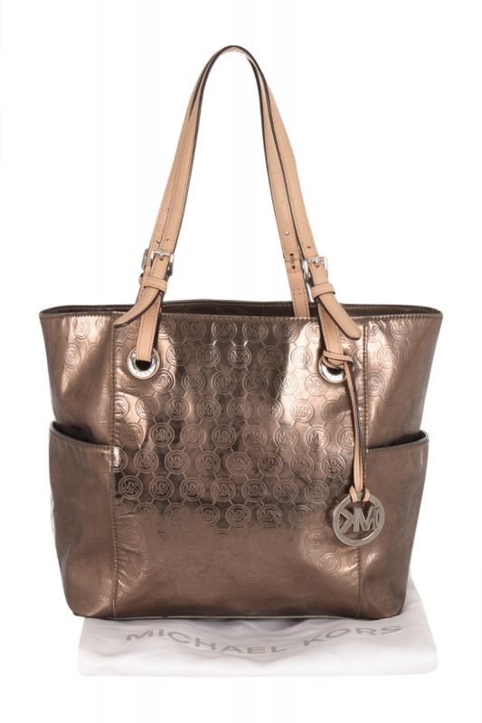 MICHAEL KORS JET SET LEATHER TOTE BAG