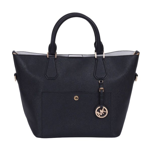 MICHAEL KORS JET SET MEDIUM LOGO POCKET TOTE BAG