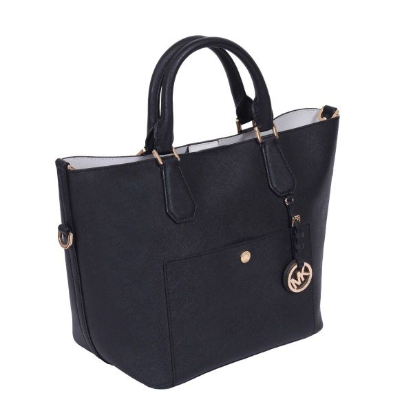 MICHAEL KORS JET SET MEDIUM LOGO POCKET TOTE BAG