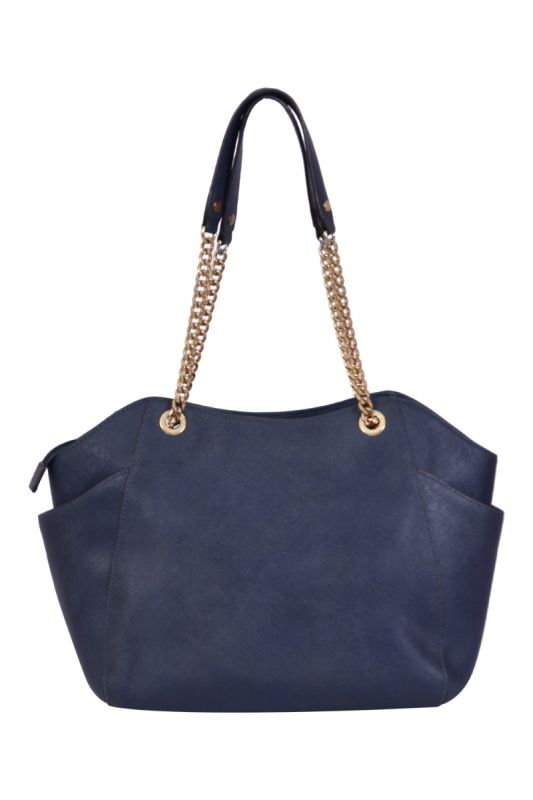 Michael Kors Jet Set Saffiano Leather Blue Travel Shoulder Bag