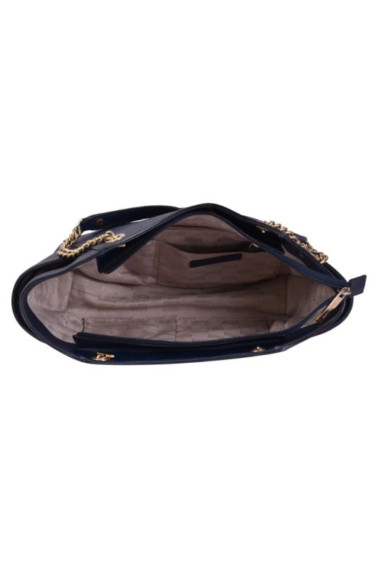 Michael Kors Jet Set Saffiano Leather Blue Travel Shoulder Bag