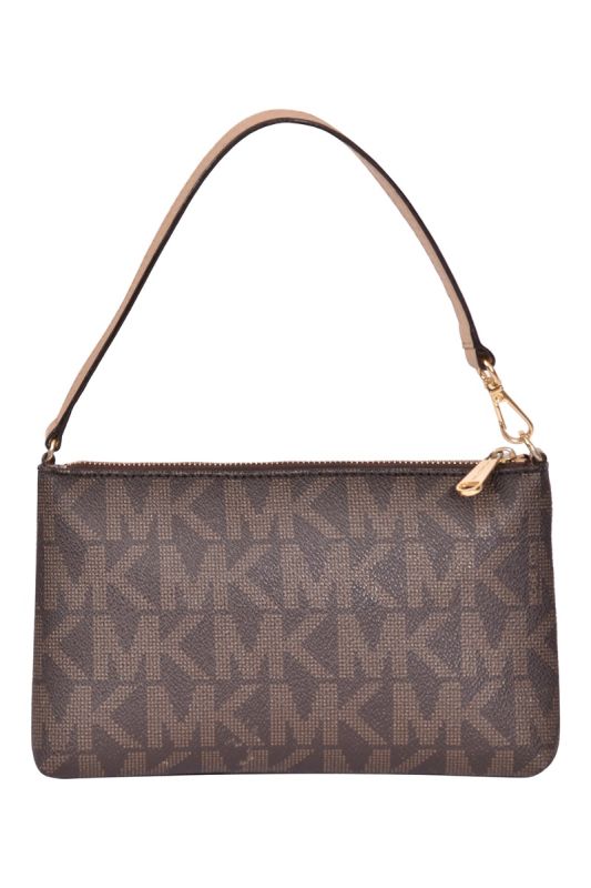 Michael Kors Jet Set Signature Wristlet in Brown
