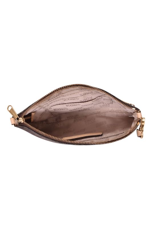 Michael Kors Jet Set Signature Wristlet in Brown