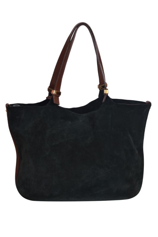 Michael Kors Large Suede Jet Set Tote Bag