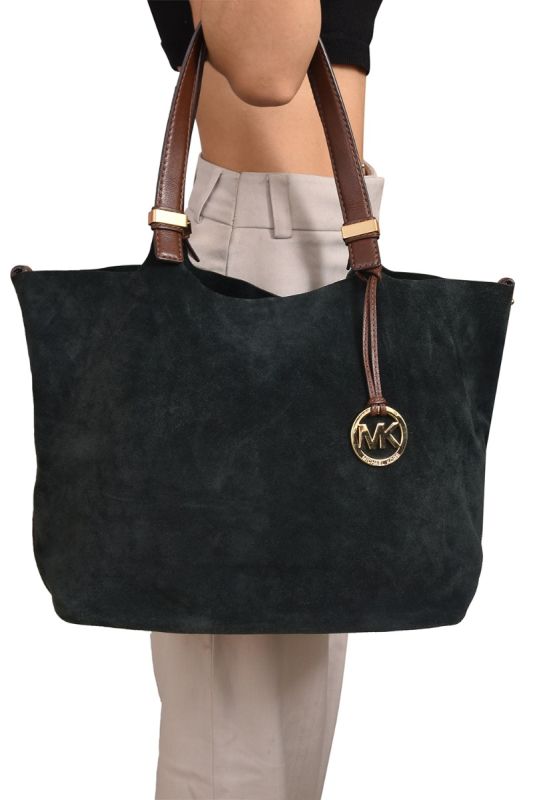 Michael Kors Large Suede Jet Set Tote Bag