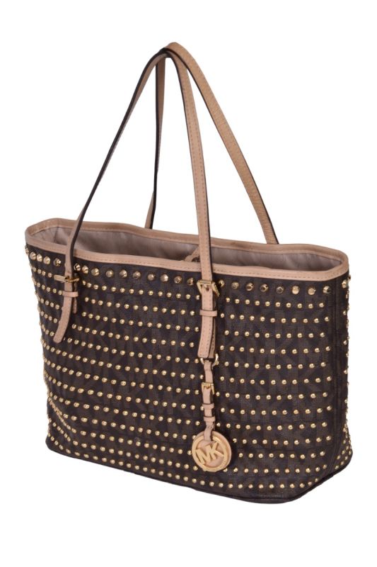 Michael Kors Jet Set Viaggio Borchiato Vanilgia Tote Bag