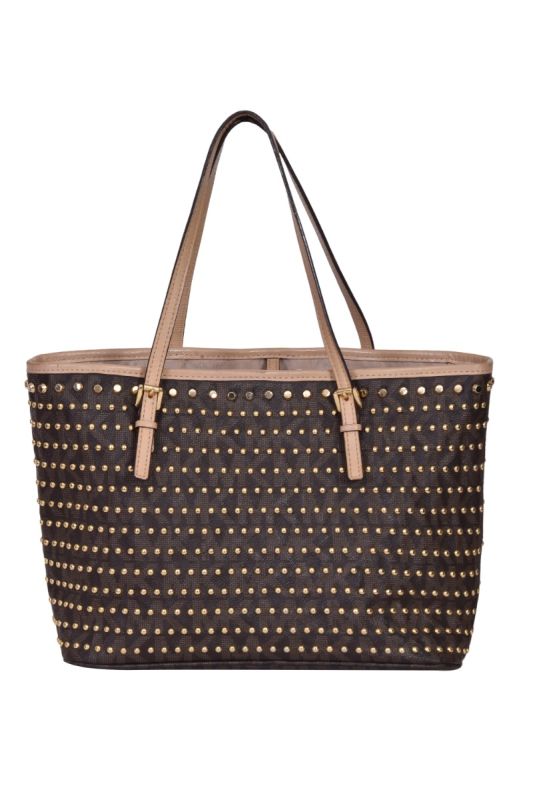 Michael Kors Jet Set Viaggio Borchiato Vanilgia Tote Bag