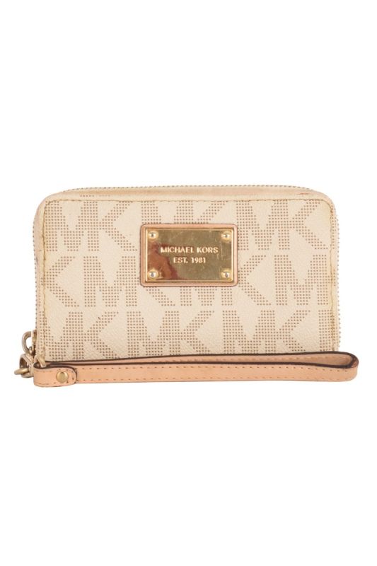 MICHAEL KORS JET SET ZIP AROUND WALLET