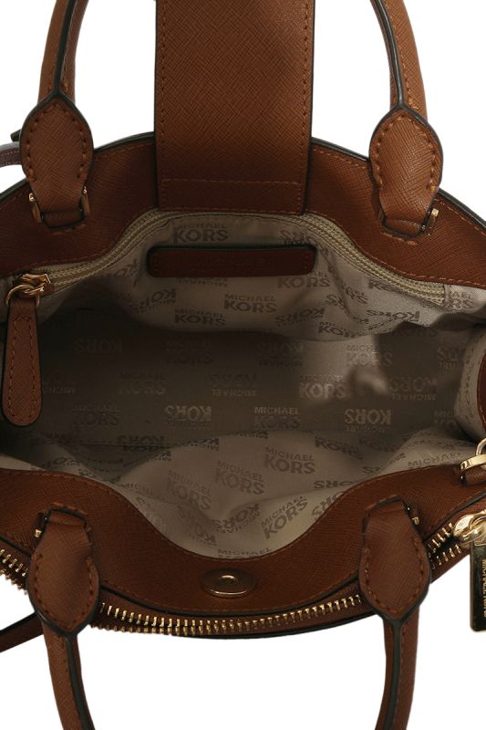 Michael Kors Karla Leather Satchel Bag