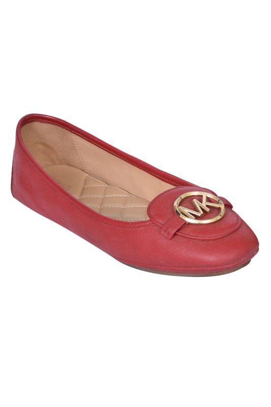 Michael Kors Lillie Moc Red Ballerinas