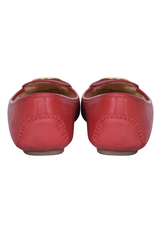 Michael Kors Lillie Moc Red Ballerinas