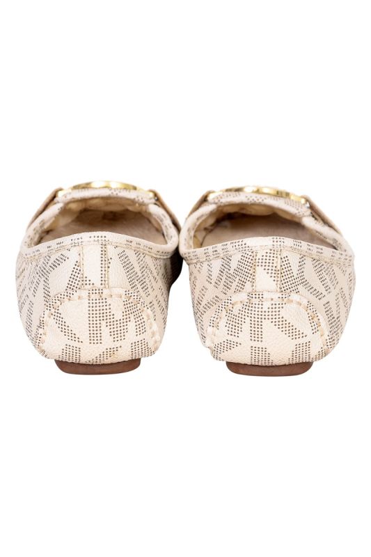 Michael Kors Lillie White Ballerinas
