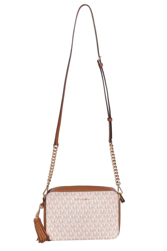 Michael Kors Logo Vanilla Medium Crossbody Bag