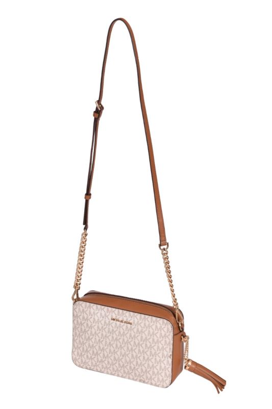 Michael Kors Logo Vanilla Medium Crossbody Bag