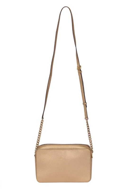 Michael Kors Metallic Jet Set Travel  East West Crossbody Ba