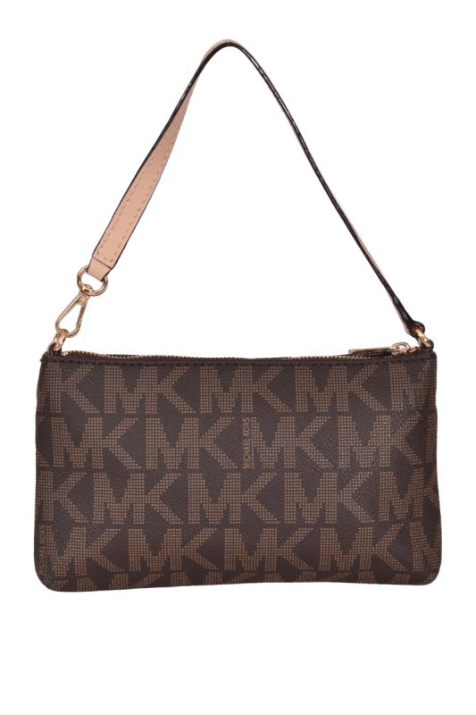 Michael Kors Monogram Brown Pochette