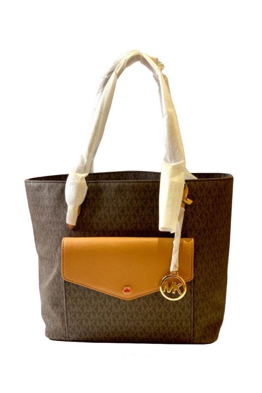 MICHAEL KORS MONOGRAM JET SET MULTI-FUNCTION TOTE BAG