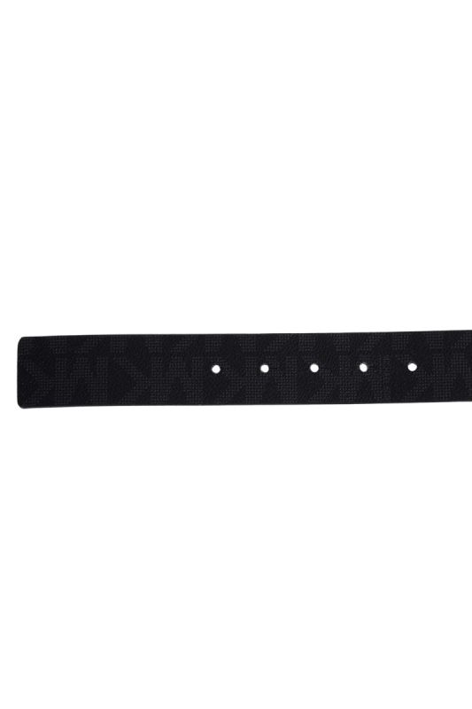 MICHAEL KORS MONOGRAM SILVER BUCKLE BELT