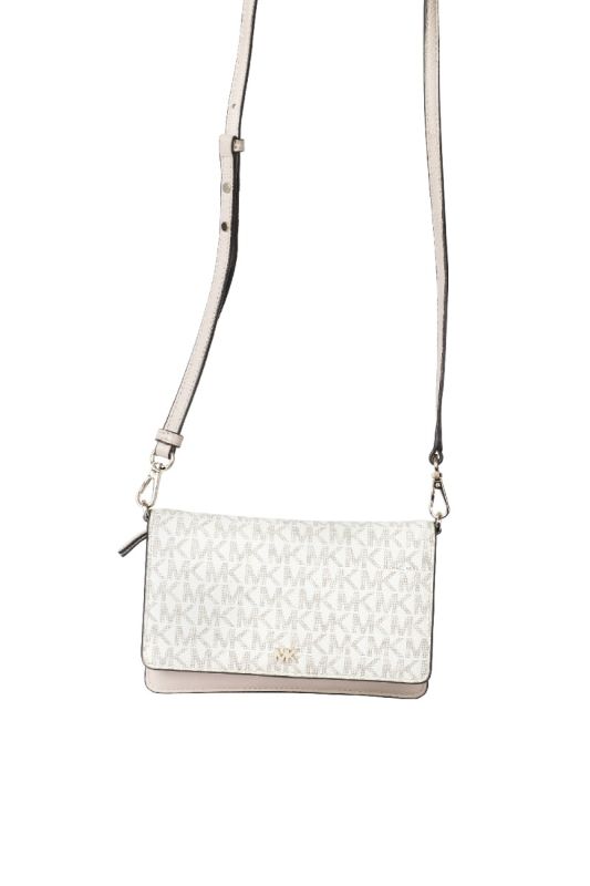 Michael Kors Monogram White Crossbody Bag