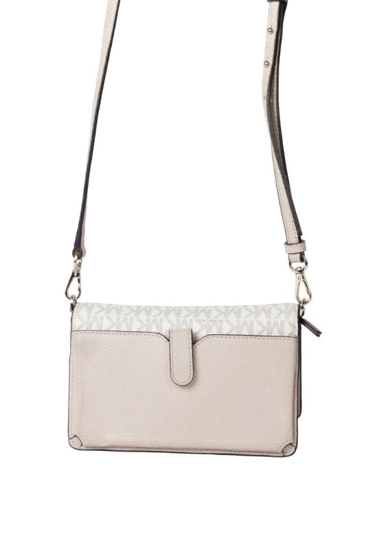 Michael Kors Monogram White Crossbody Bag