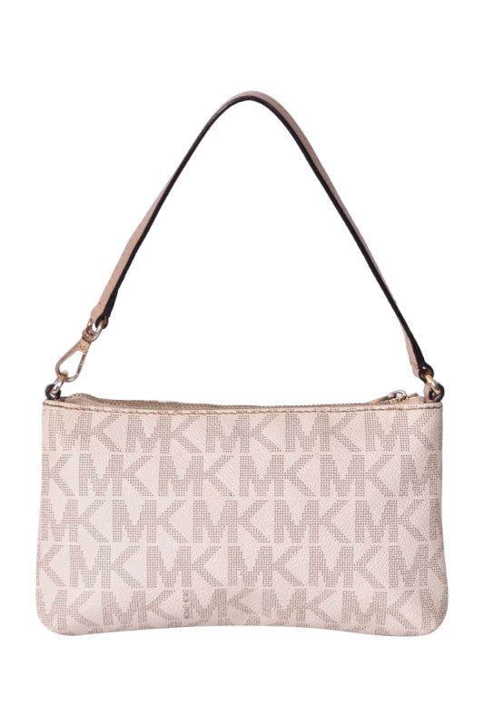 Michael Kors Monogram White Pochette