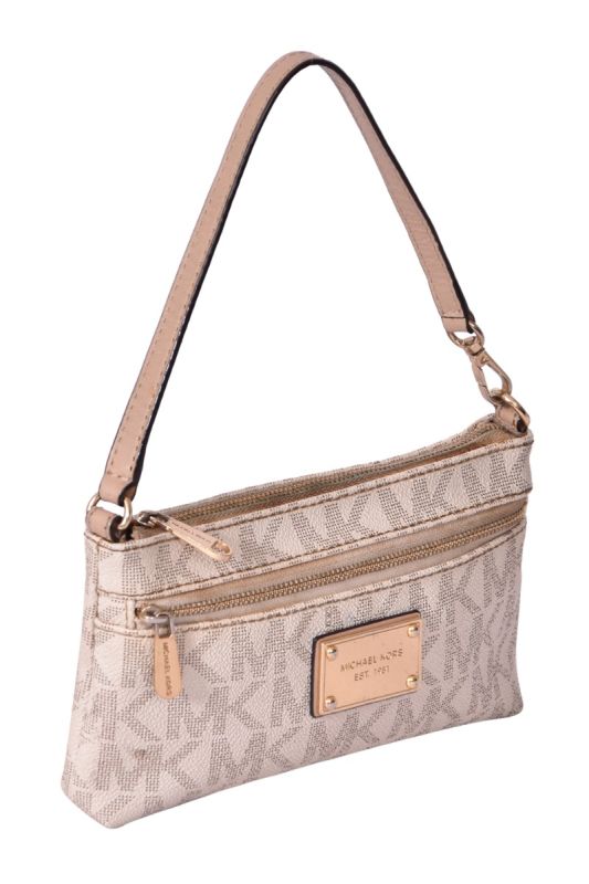 Michael Kors Monogram White Pochette