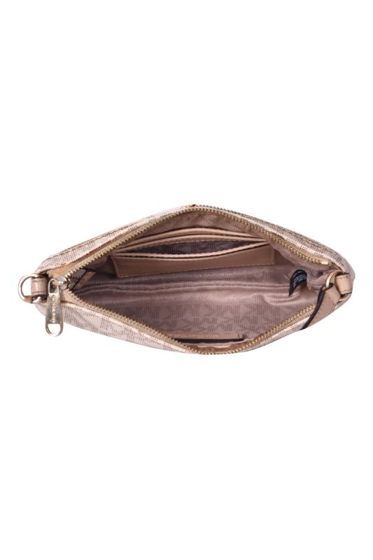 Michael Kors Monogram White Pochette