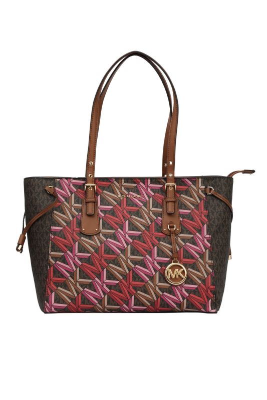 Michael Kors Multi Color Monogram Tote Bag