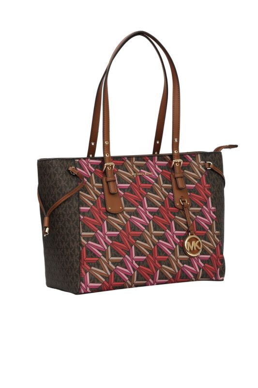 Michael Kors Multi Color Monogram Tote Bag