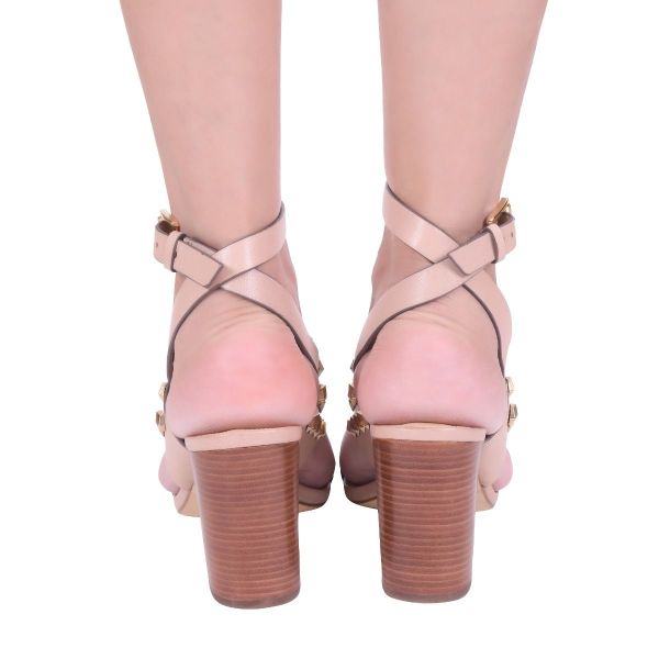 MICHAEL KORS NUDE STUDDED HEELS