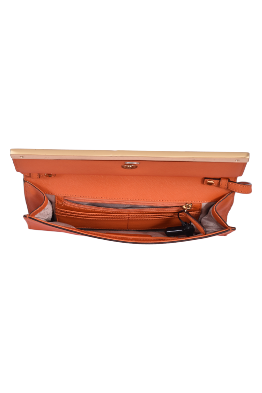 Michael Kors Orange Leather Sling Bag