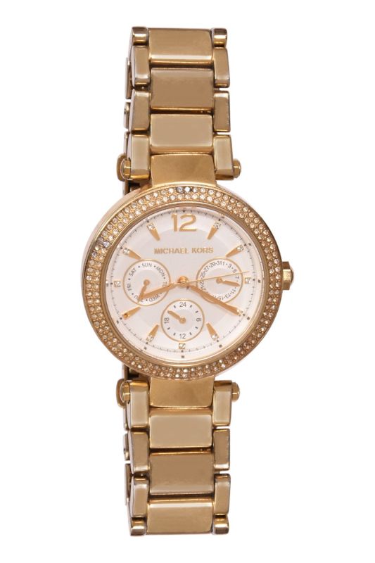 Michael Kors Parker White Dial Analog Watch