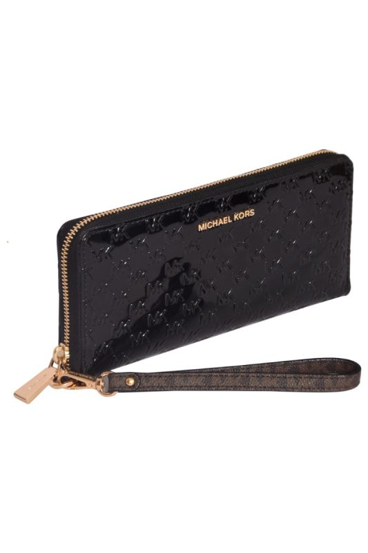 Michael Kors Patent Leather Black Wristlet