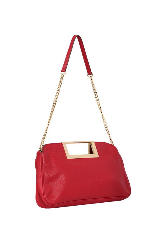 Michael Kors Pebble Leather Red Sling Bag