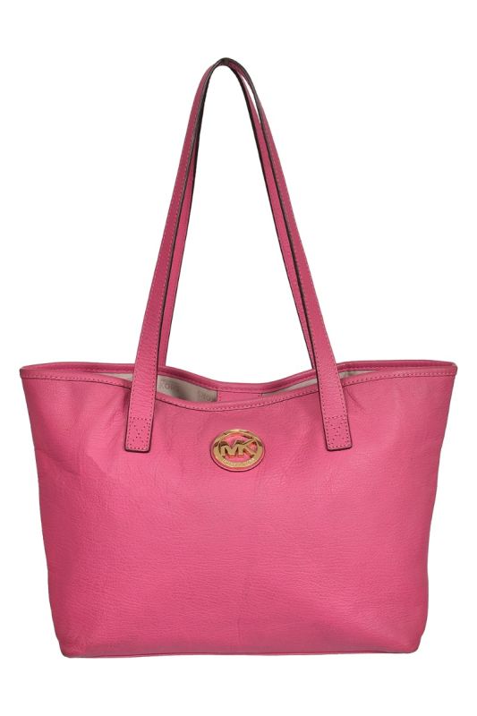 Michael Kors Pink Leather Tote Bag