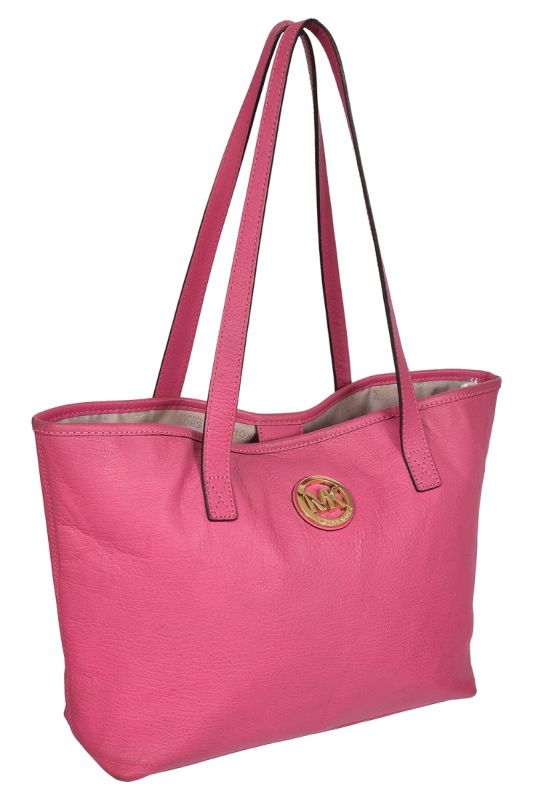 Michael Kors Pink Leather Tote Bag