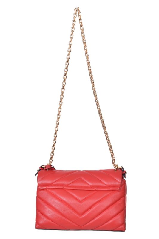 Michael Kors Quilted Red Shoulder Bag