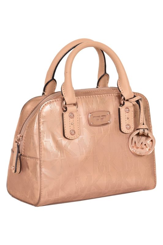 Michael Kors Rose Gold Monogram Handbag