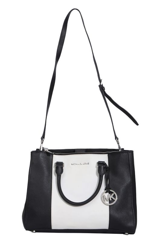 MICHAEL KORS SAFFINO LEATHER SUTTON SATCHEL BAG